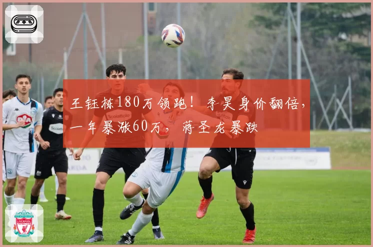 王钰栋180万领跑！李昊身价翻倍，一年暴涨60万，蒋圣龙暴跌