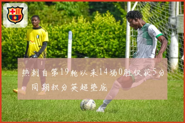 热刺自第19轮以来14场0胜仅获5分,同期积分英超垫底
